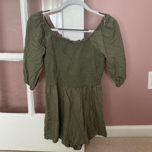 Olive Green Romper